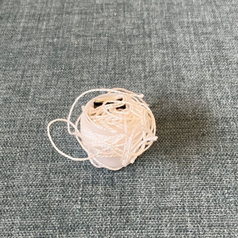 White Needlepoint Thread Yarn